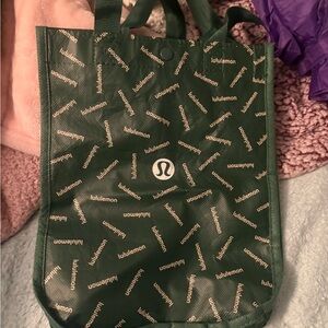 Lululemon Green Tote Bag